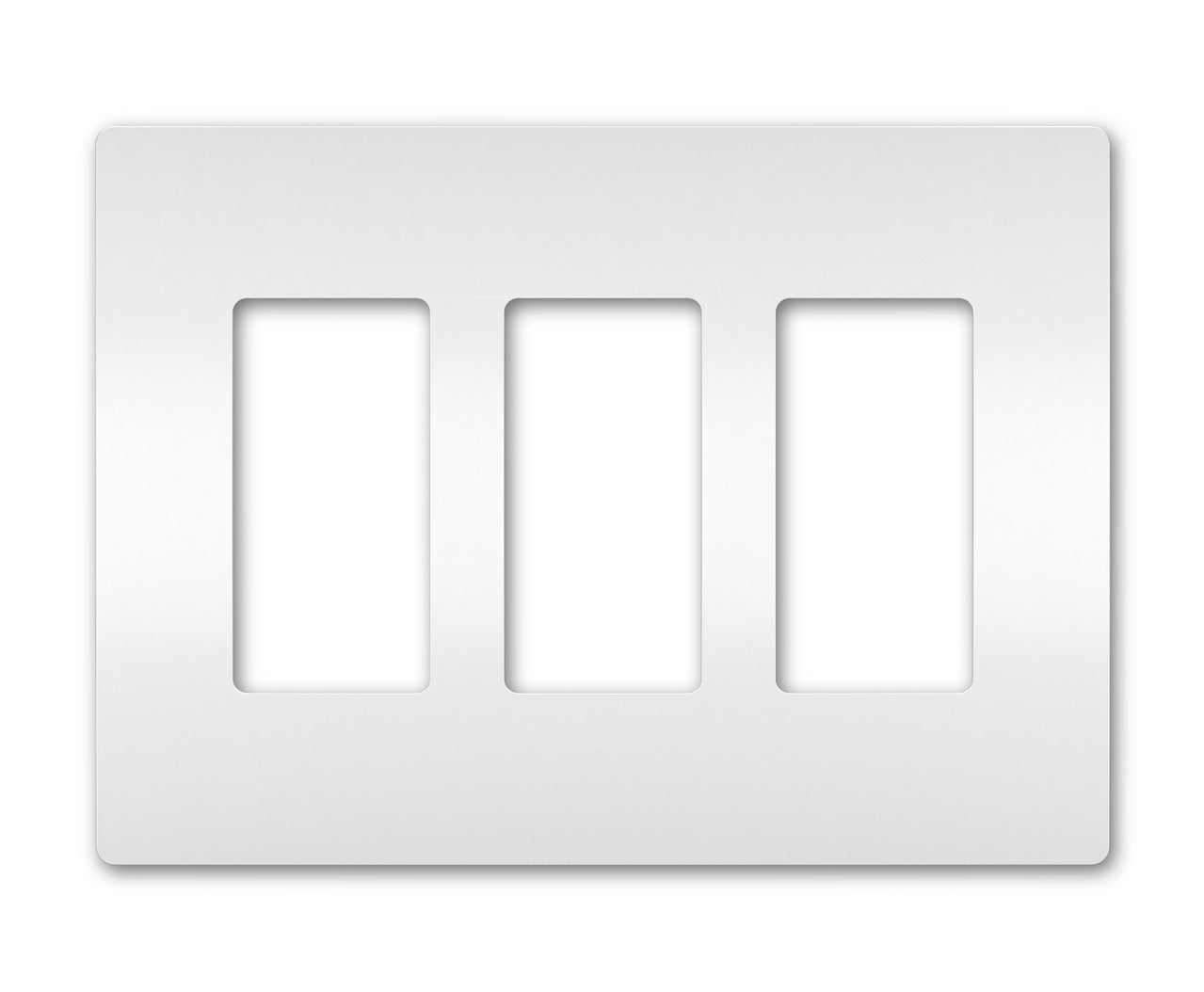 Legrand RWP263WCC6 radiant® 3-Gang Screwless Wall Plate, White