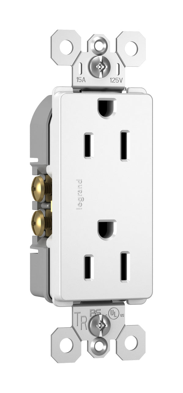 Legrand 885TRWCC12 radiant® 15A 125V Tamper-Resistant Outlet, White