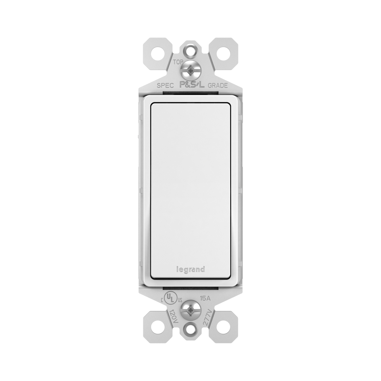 Legrand TM870WCC10 radiant® 15A Single-Pole Switch, White