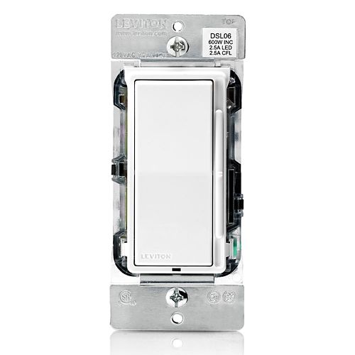 Leviton Universal rocker dimmer with slide bar - DSL06-1LZ