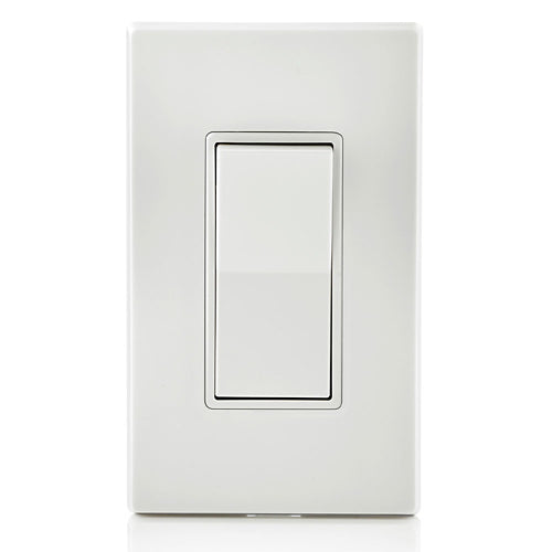 Interrupteur à bascule Décor 15 A, 4 voies, avec mise à la terre, blanc