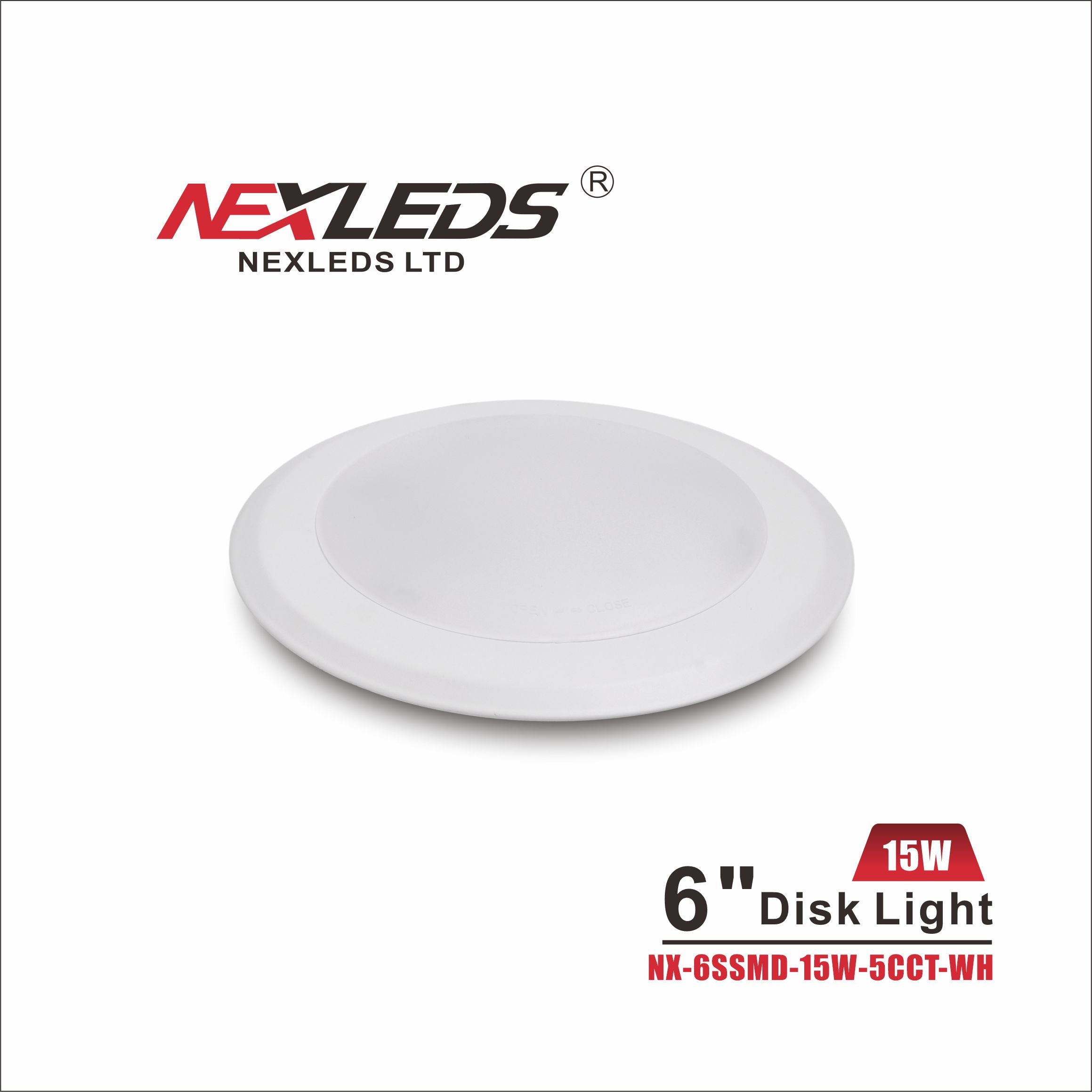 NEXLEDS 6″ Disk Light