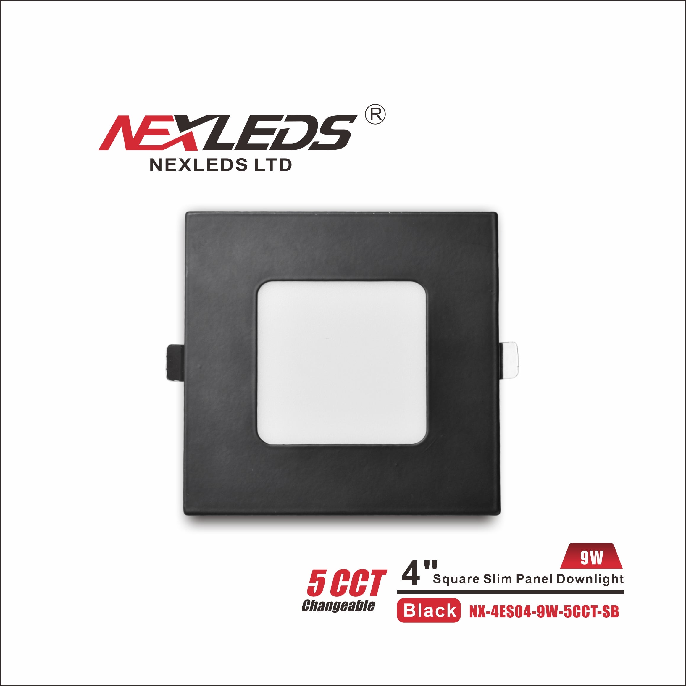 NEXLEDS 4 inch Square Slim Panel Downlight