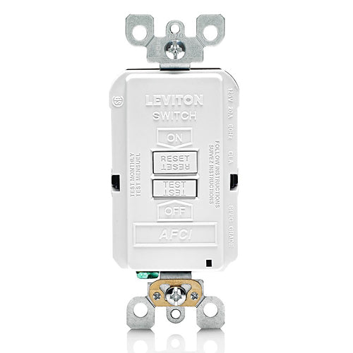 20 Amp, Blank Face AFCI with LED Indicator Light
