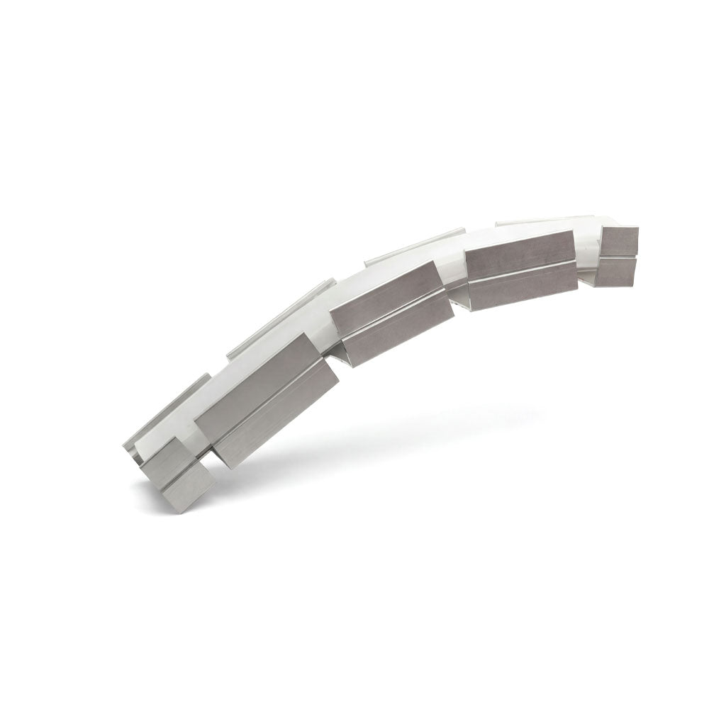 Canolight Left & Right-Up & Down bendable 8ft Silver Aluminum profile 1913 with endcaps - CL-Alu-1913-SL-8FT (Bendable)