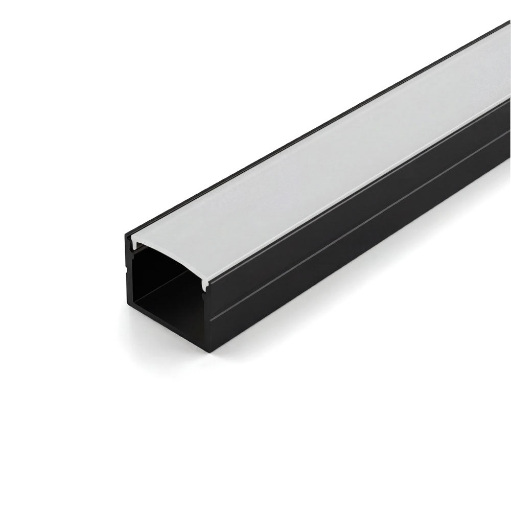 Canolight Surface-mounted 10ft Black Aluminum profile 1913S - CL-ALU-1913S-BL