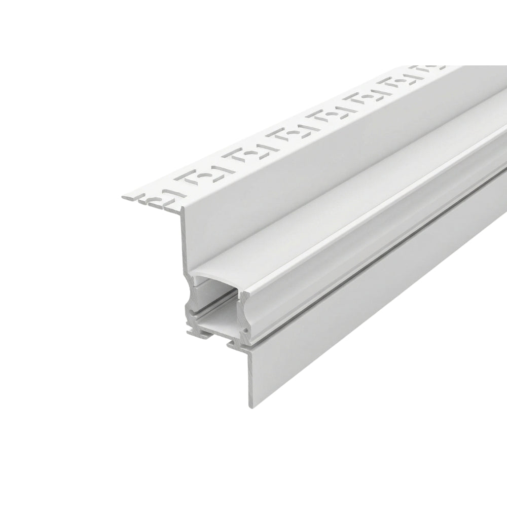Canolight White Aluminum drywall corner LED profile 4151 for floating ceiling and indirect wall lighting - CL-ALU-4151-WH