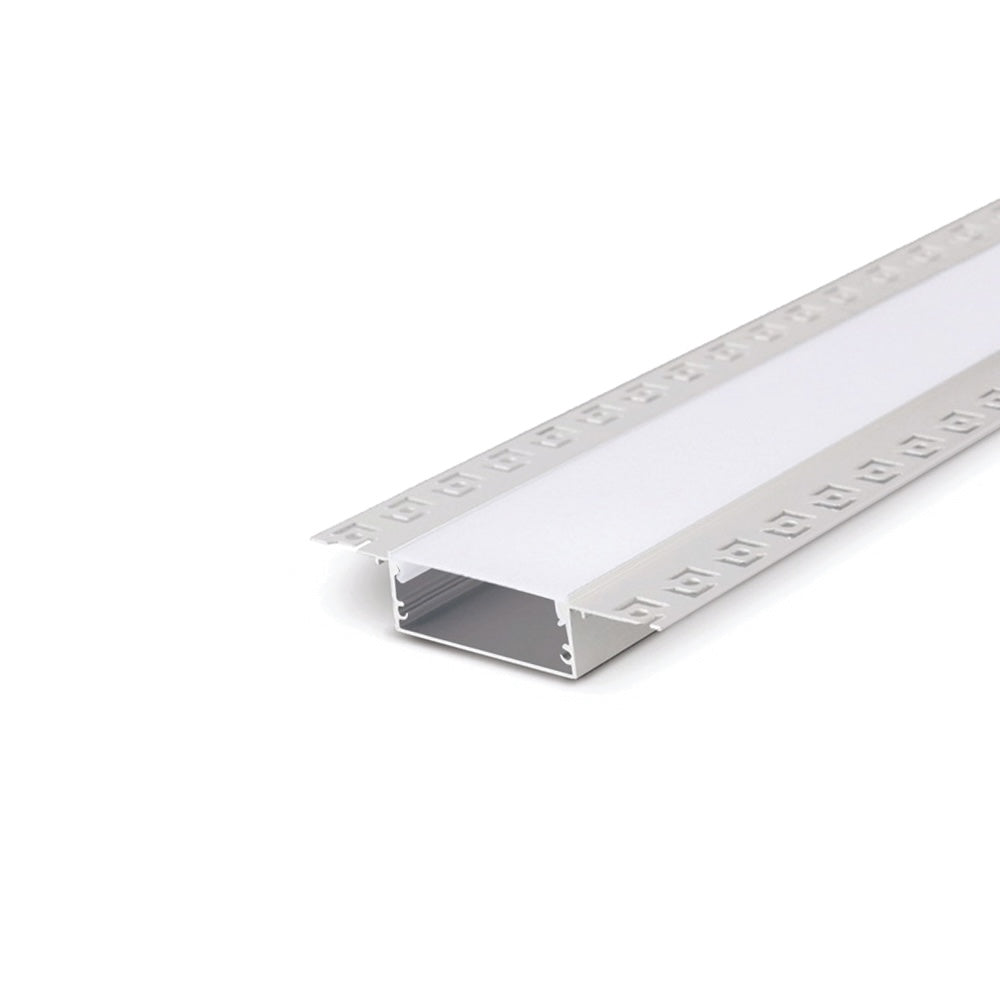 Canolight Recessed 10ft Silver aluminum profile 5020PH with endcaps - CL-Alu-5020PH-SL