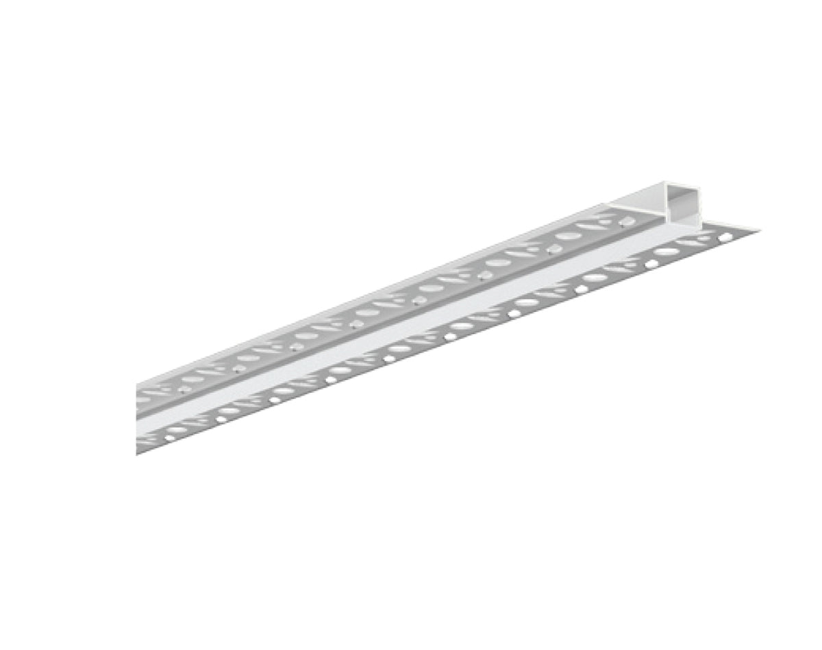 Canolight Straight-Flexible Aluminum 8ft Silver profile 5412 with endcaps & White Pc cover - CL-Alu-5412-SL (Bendable series)