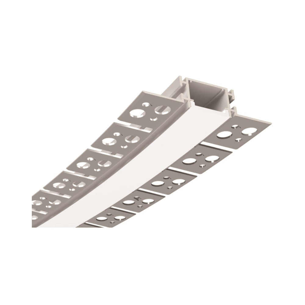 Canolight Left & Right Bendable 8ft Silver Aluminum profile 5412LR with endcaps & White Pc cover - CL-Alu-5412LR-SL (Bendable series)