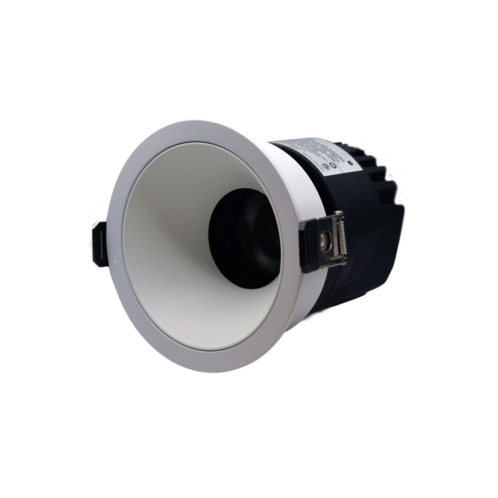 ssed Downlight 120VAC 12W 750lm Beam angle 36Canolight 3 inches Anti Glare ReceD 5CCT PF>0.9 CRI>90 Black - CL-DL5-R-20W-36D-5CCT-WH