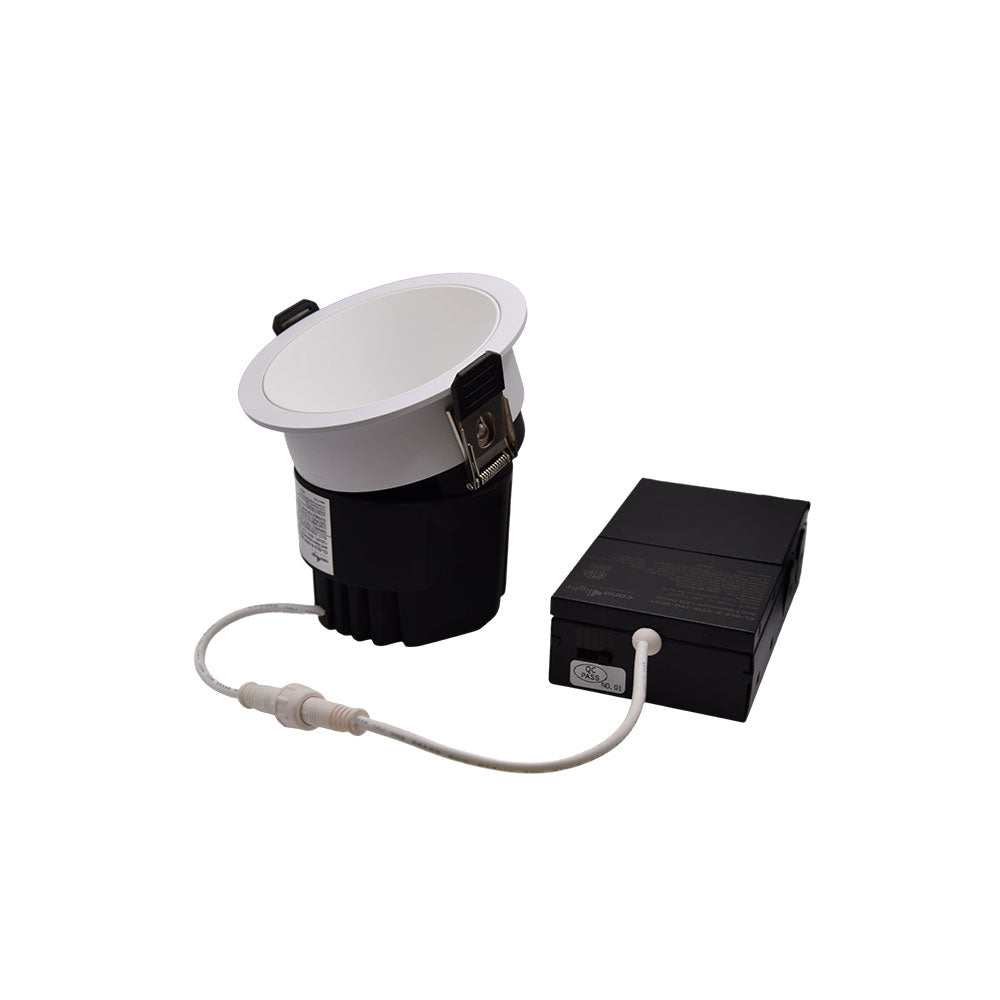 ssed Downlight 120VAC 12W 750lm Beam angle 36Canolight 3 inches Anti Glare ReceD 5CCT PF>0.9 CRI>90 Black - CL-DL5-R-20W-36D-5CCT-WH