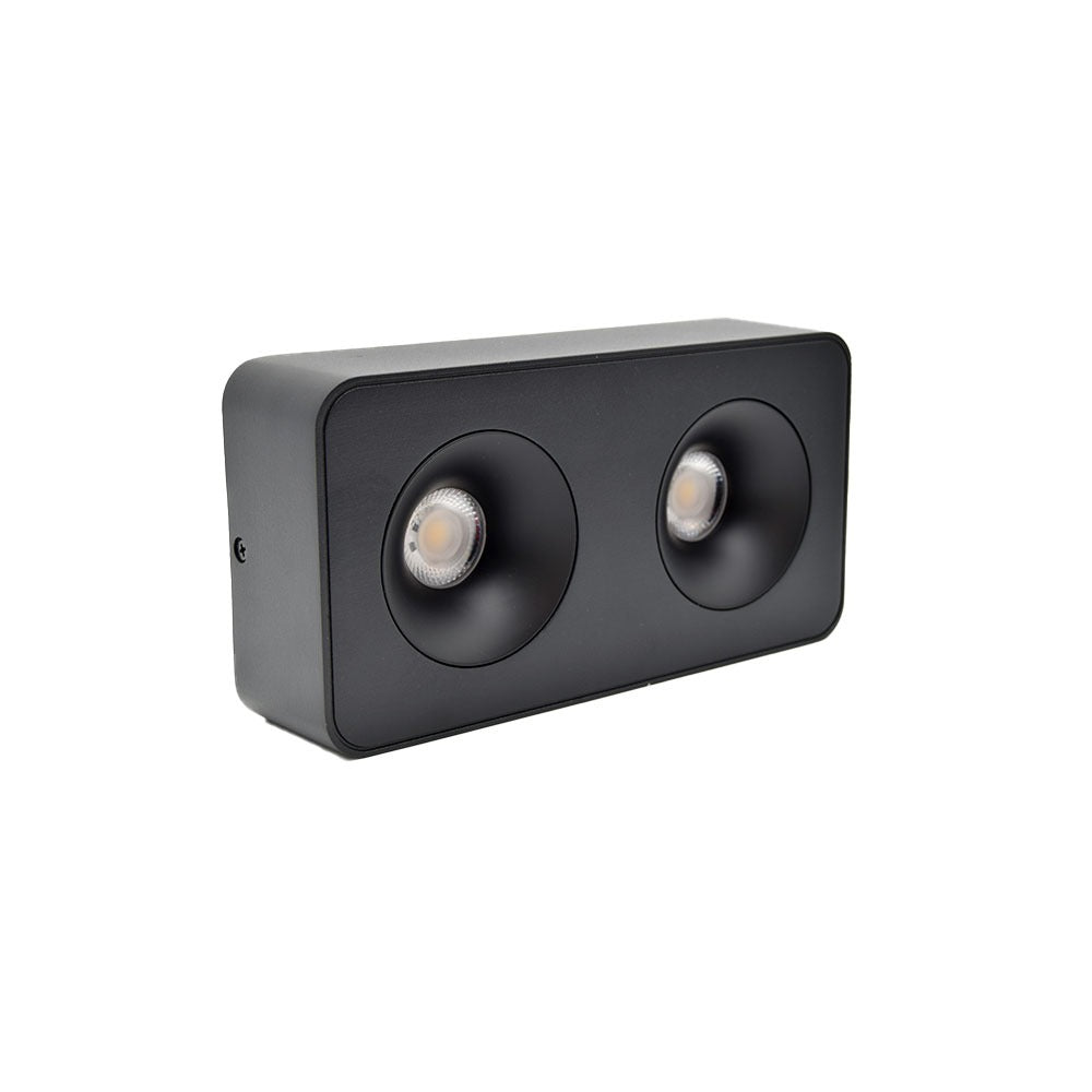 Canolight 4-inch double square surface mount downlight - CL-DL7-D20-5CCT-BL