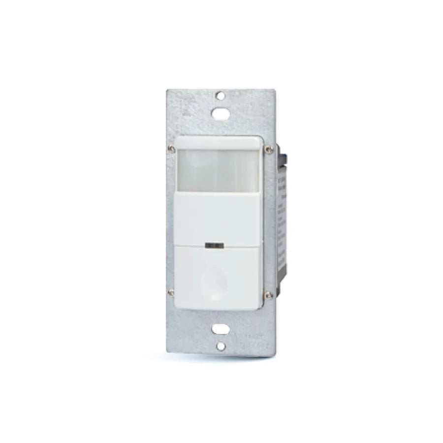12-amp passive infrared sensor with integrated ambient light level detection for precise motion-based control and energy-efficient lighting management.