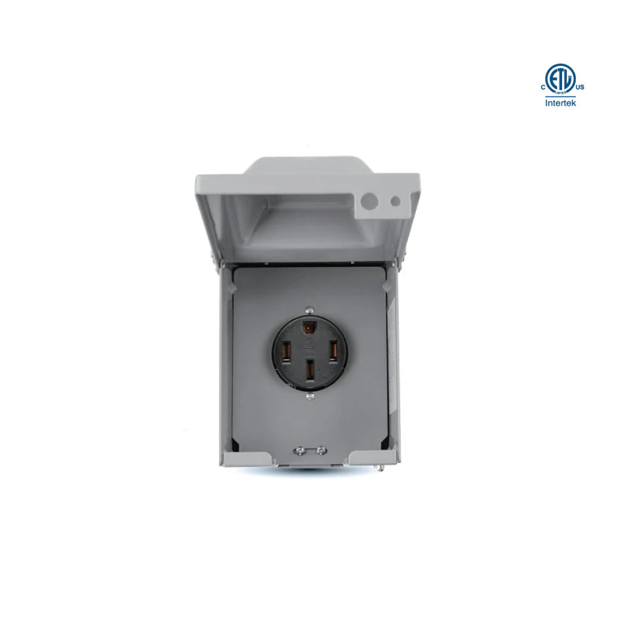 Ortech EV-14-50-R 50 AMP OUTDOOR OUTLET | 125-250V | 3 POLE 4-WIRE GROUND | NEMA 14-50R