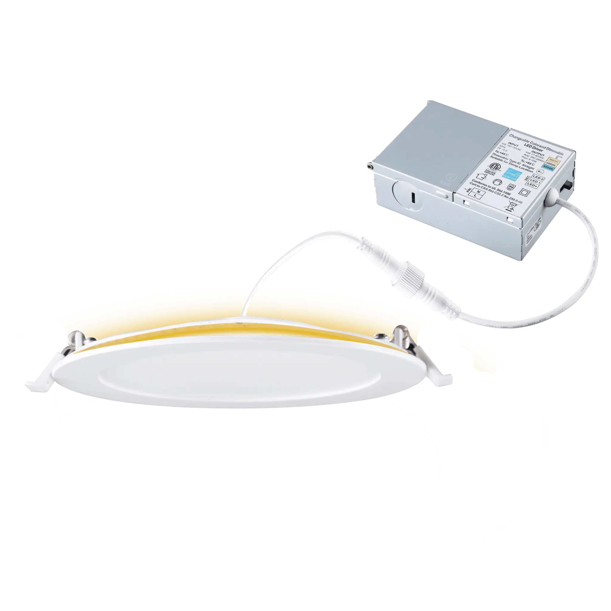 GCL 6" Veilleuse LED Encastrée 12W,3W