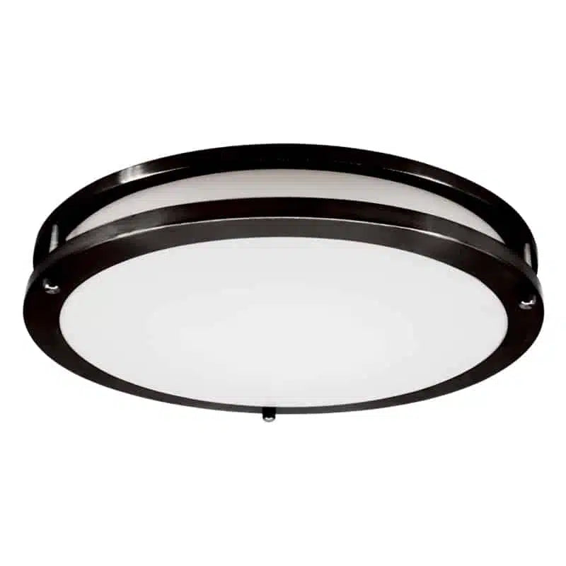 VOTATEC 12″ Two Ring Slim Flush / Surface LED Fixture – 5-CCT Adjustable 15W