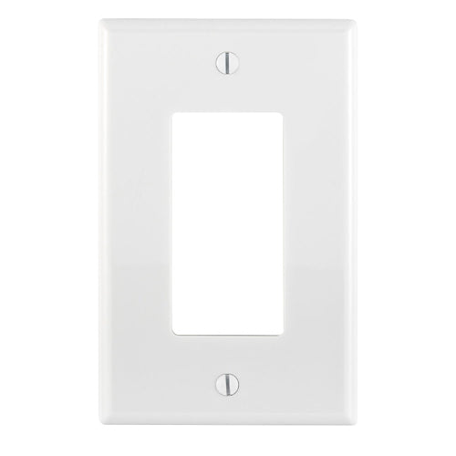EATON 1-Gang Plastic Decora Wallplate - Midway Size - PJ26W
