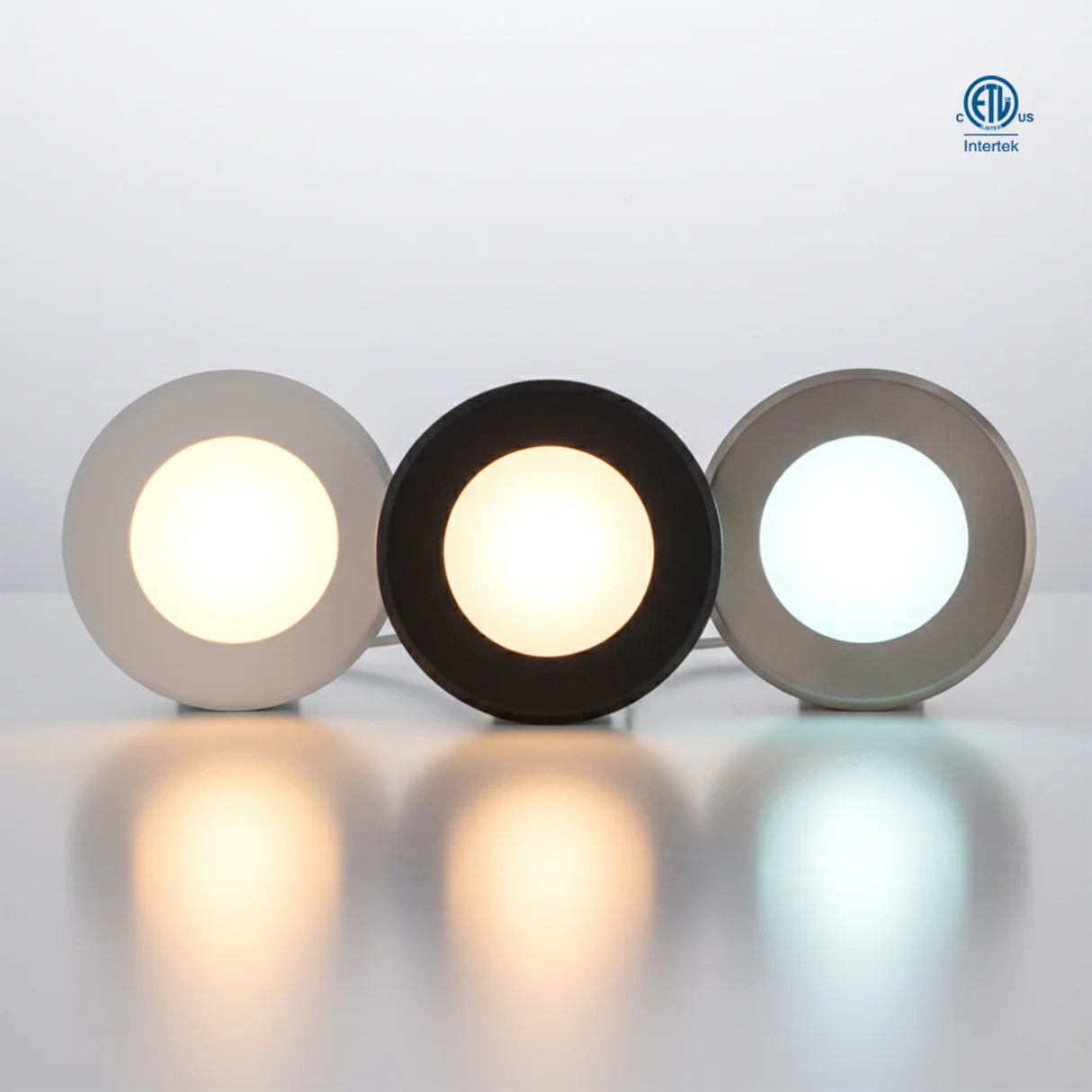 Mini 1.5W/3.0W LED Puck / Downlight – 3-CCT Selectable (3000K / 4000K / 5000K)