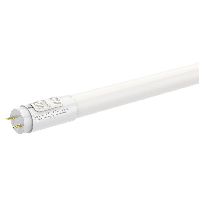Tube LED T8 de 4 pi – 24W, Type A + B, 4000k/5000k/5CCT, Verre + revêtement plastique