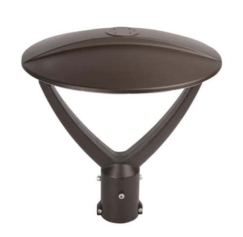 Luminaire LED Post-Top – CCT et puissance ajustables avec prise pour photocellule