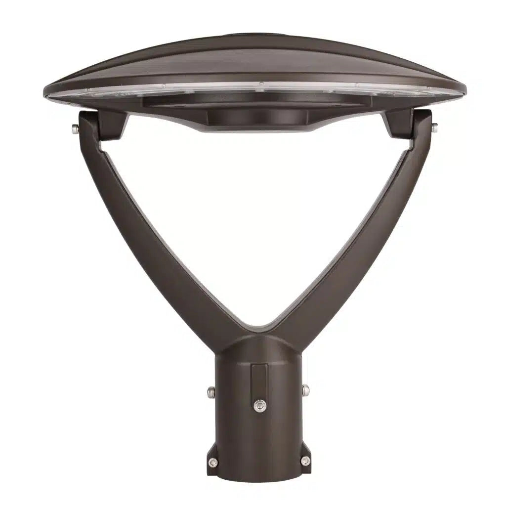 Luminaire LED Post-Top – CCT et puissance ajustables avec prise pour photocellule