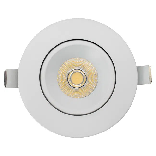 4″ Regressed Gimbal LED Downlight – 5-CCT Adjustable, 16W (White Finish)