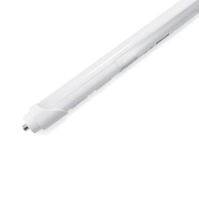 8 ft Glass T8 LED Tube with Plastic Coating – 42W, Type A + B, 5000K