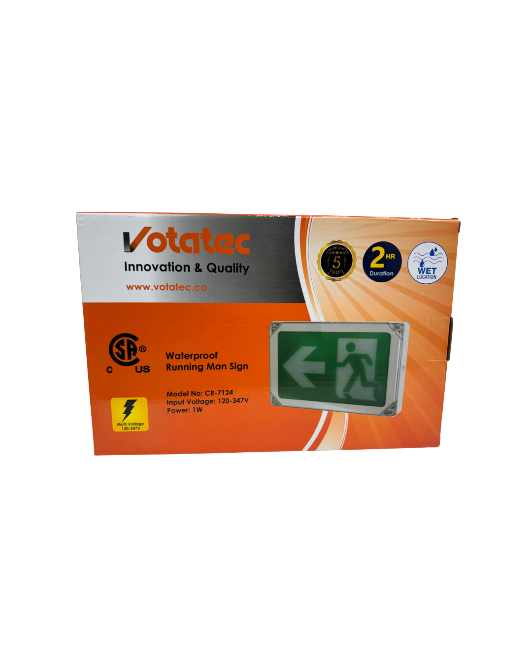 Votatec CR-7124 Panneau Homme qui Court Étanchéité