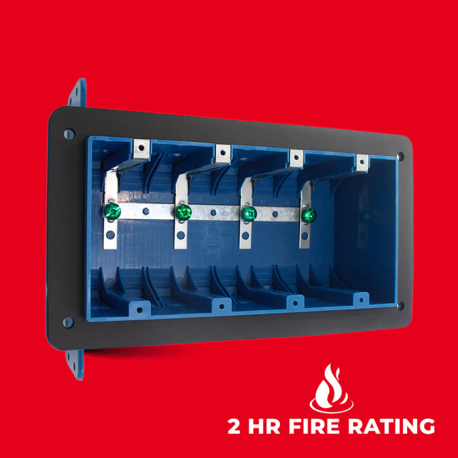 WPB-05-FR 4-Gang Vapour-Proof / Airtight Box