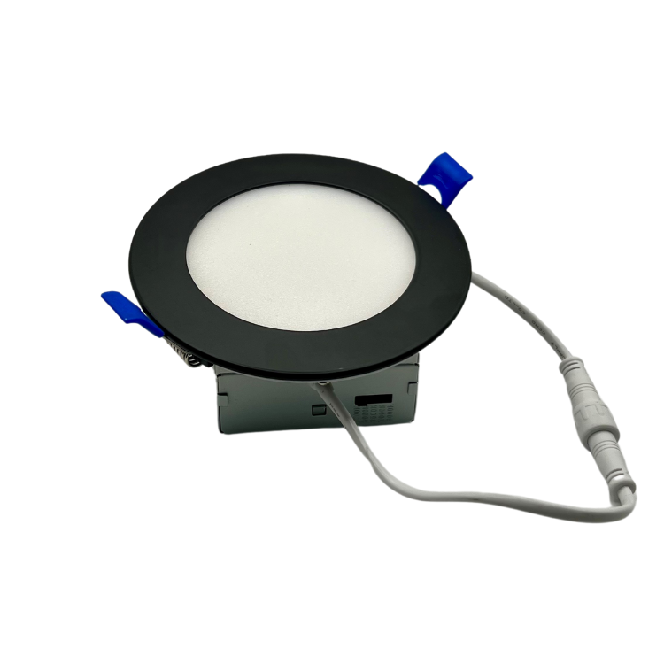 4″ Slim Pot Light – 750 Lumens, Black Trim, 4000K