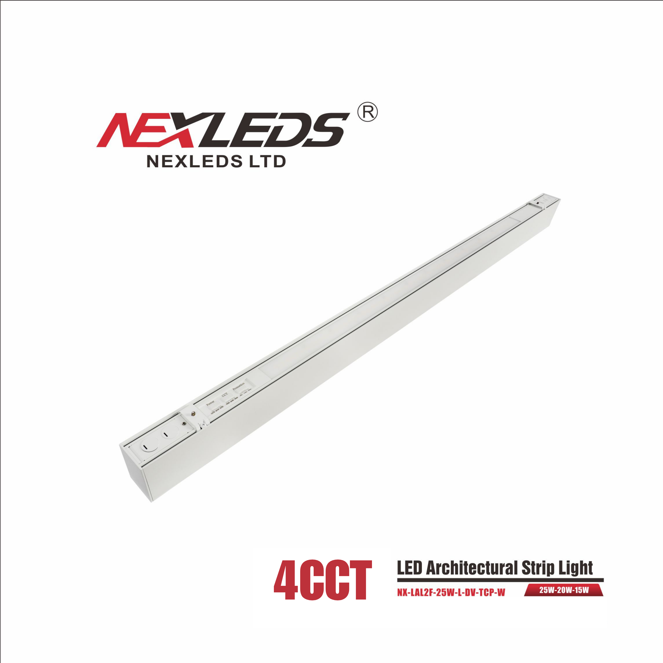 NEXLEDS LED Architectural Linear Light (Up & Downlight Adjustable)