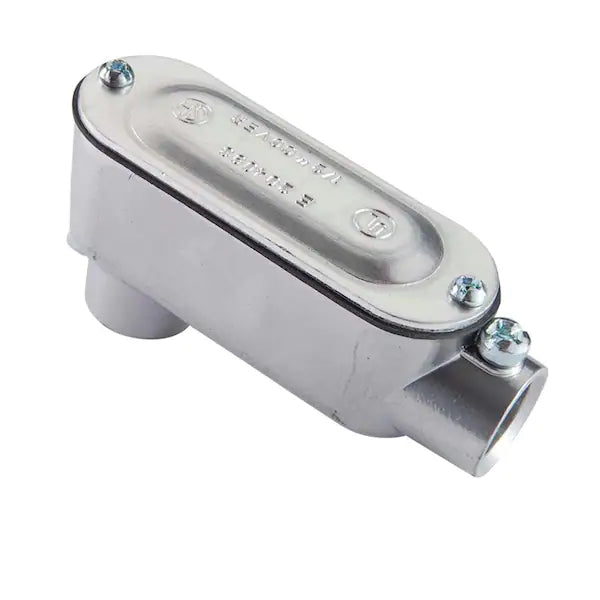 Corps de conduit combinés en aluminium de 1/2 po de type Lb pour conduits EMT, IMC et rigides