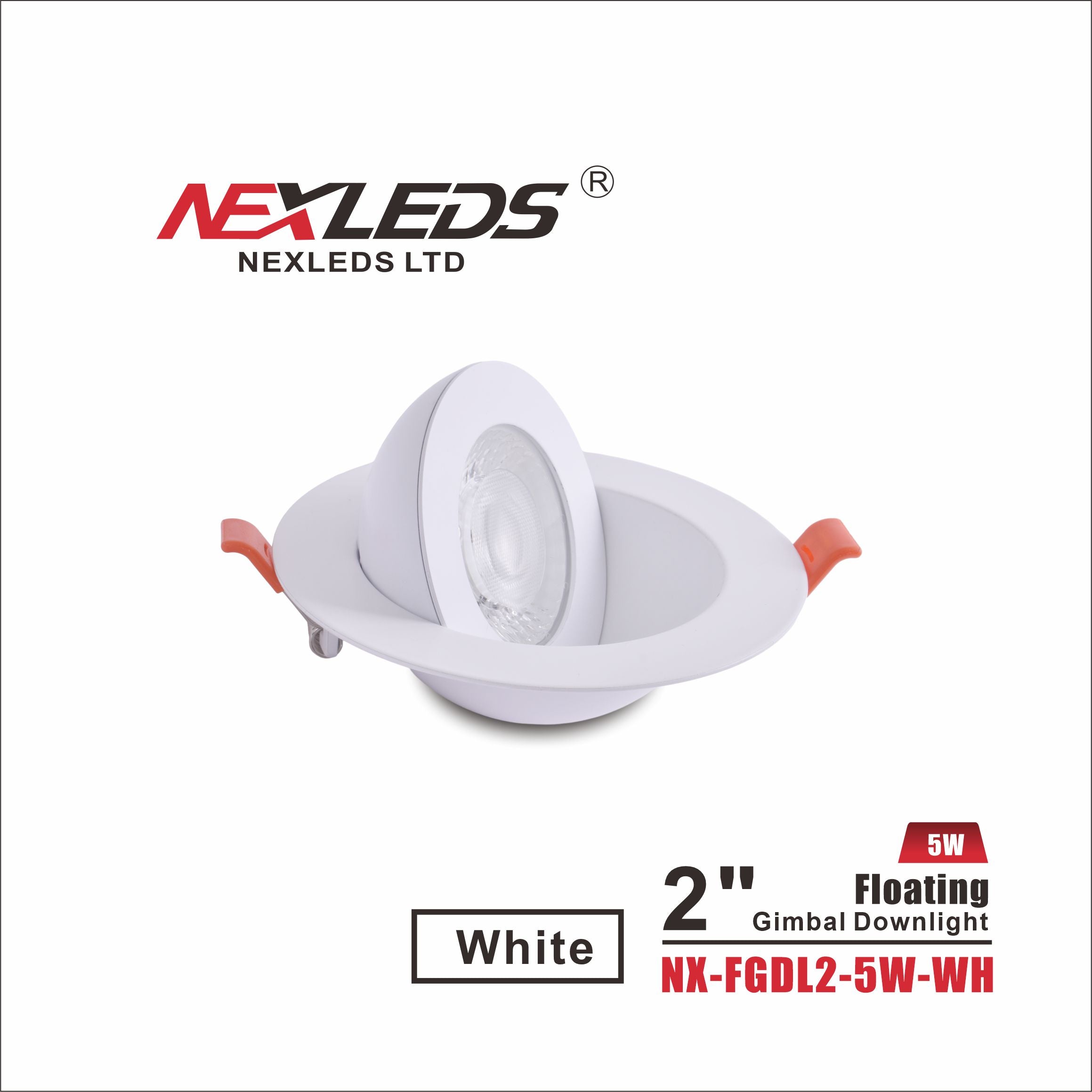 NEXLEDS Floating Gimbal Downlight 5CCT