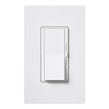 Lutron Diva LED+ Dimmer Switch for Dimmable LED/Halogen/Incandescent Bulbs, Single-Pole or 3-Way, in White