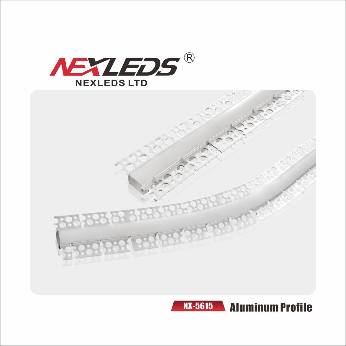 NEXLEDS Flexible Drywall Aluminum Profile