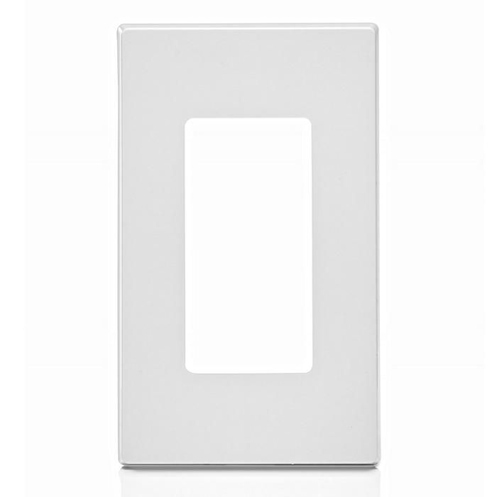 Votatec 1 gang Screwless Wall plate White/Black