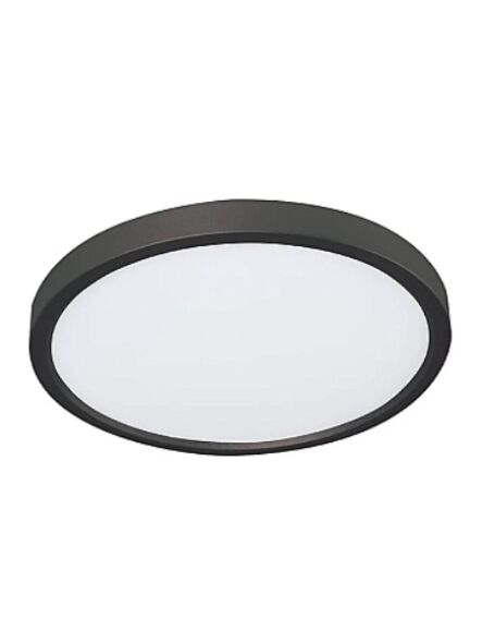 Votatec 16″ Slim Flush Mount LED – 5-CCT Adjustable, 30W, Black Trim