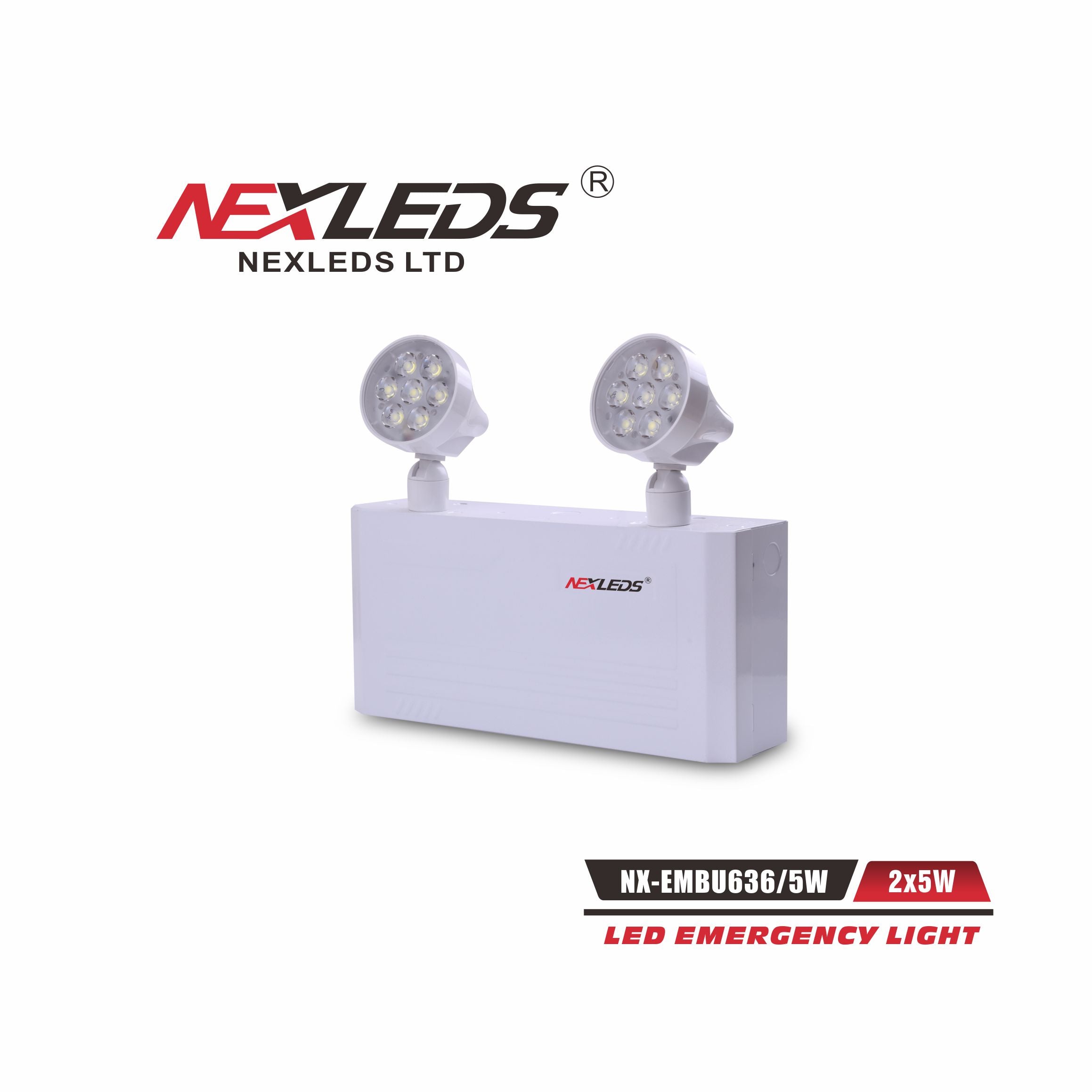 NEXLEDS NX-EMBU636-5W  36W Emergency battery unit with 5W LED remote heads