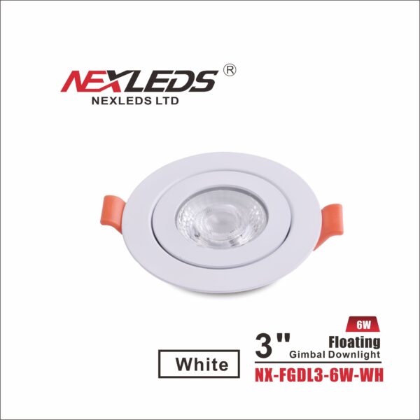 NEXLEDS Floating Gimbal Downlight 5CCT