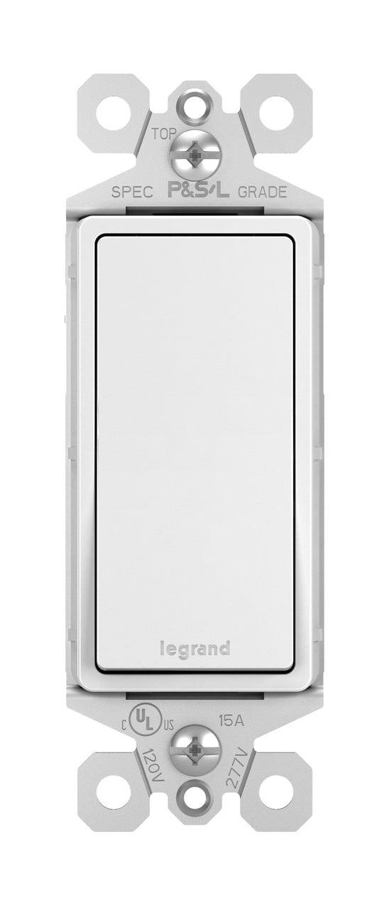 Legrand TM873WCC10 radiant® 15A 3-Way Switch, White