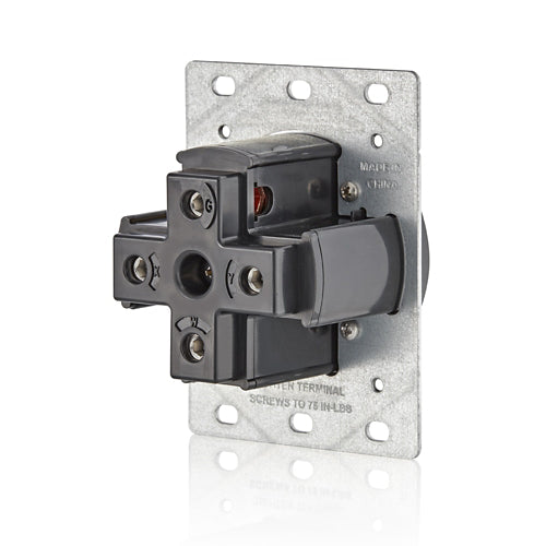 Leviton 1450R 50 Amp EV Charging Receptacle/Outlet, Heavy Duty