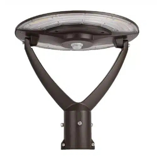 Luminaire LED Post-Top – CCT et puissance ajustables avec prise pour photocellule