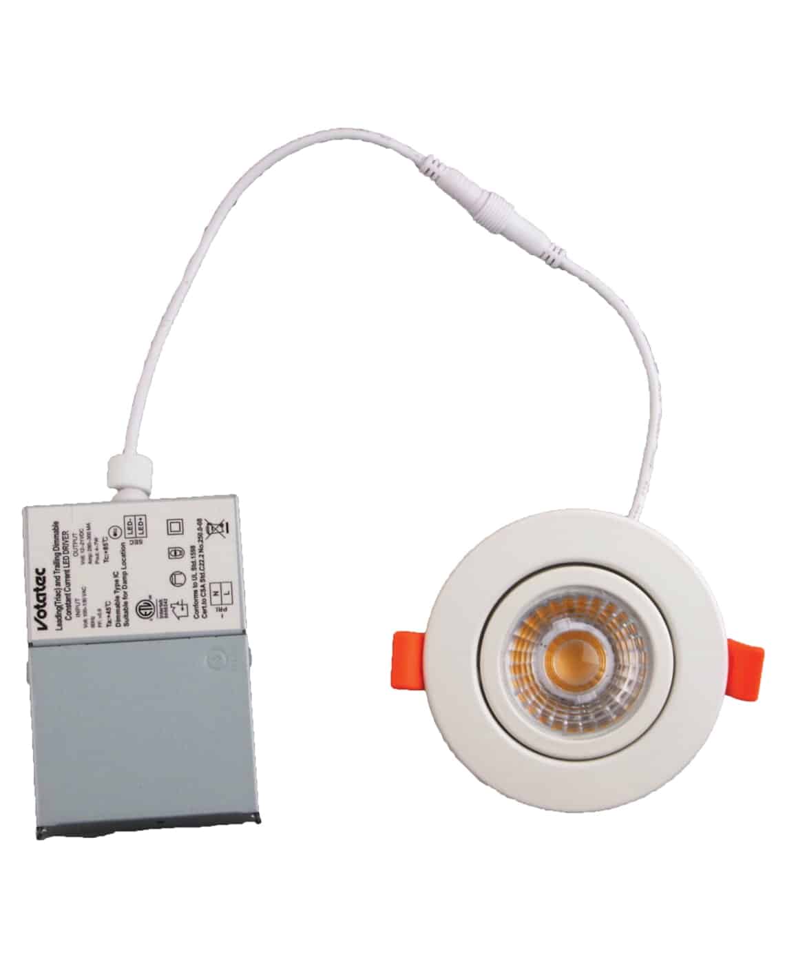 Votatec 3" LED Gimbal Recessed Light - 7W, 120V