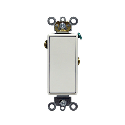 LEVITON 15 Amp, Rocker Switch, Single-Pole, Quiet Switch, Commercial Spec Grade