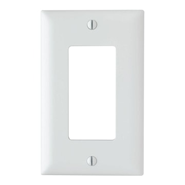 Legrand TP26W 1 Gang Nylon Wall Plate 2 Decorator Openings, White