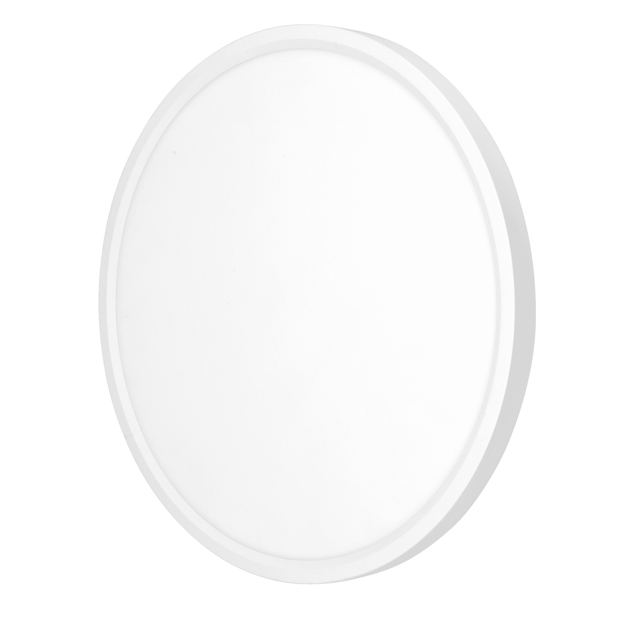 24″ Slim Flush Mount LED – 5-CCT Adjustable, 48W, White Trim