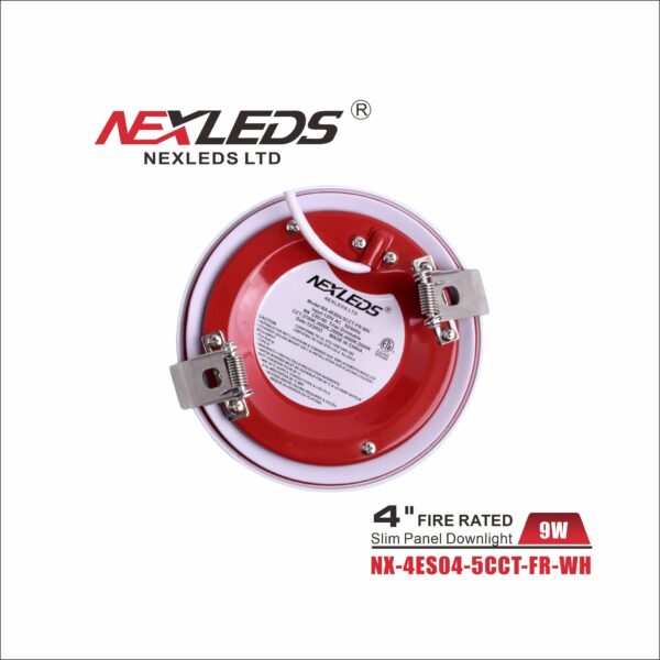 NEXLEDS NX-4ES04-5CCT-FR-WH 4″ Slim 2-Hour Fire Rated Potlight – 5CCT