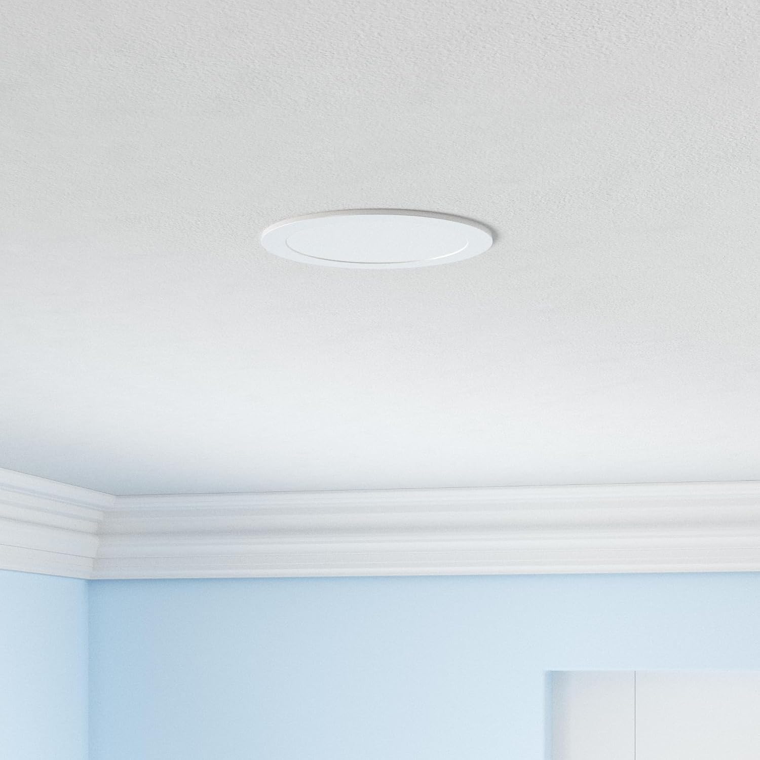 6‘’ Slim Recessed Led Light-Round, White,CCT,9W,