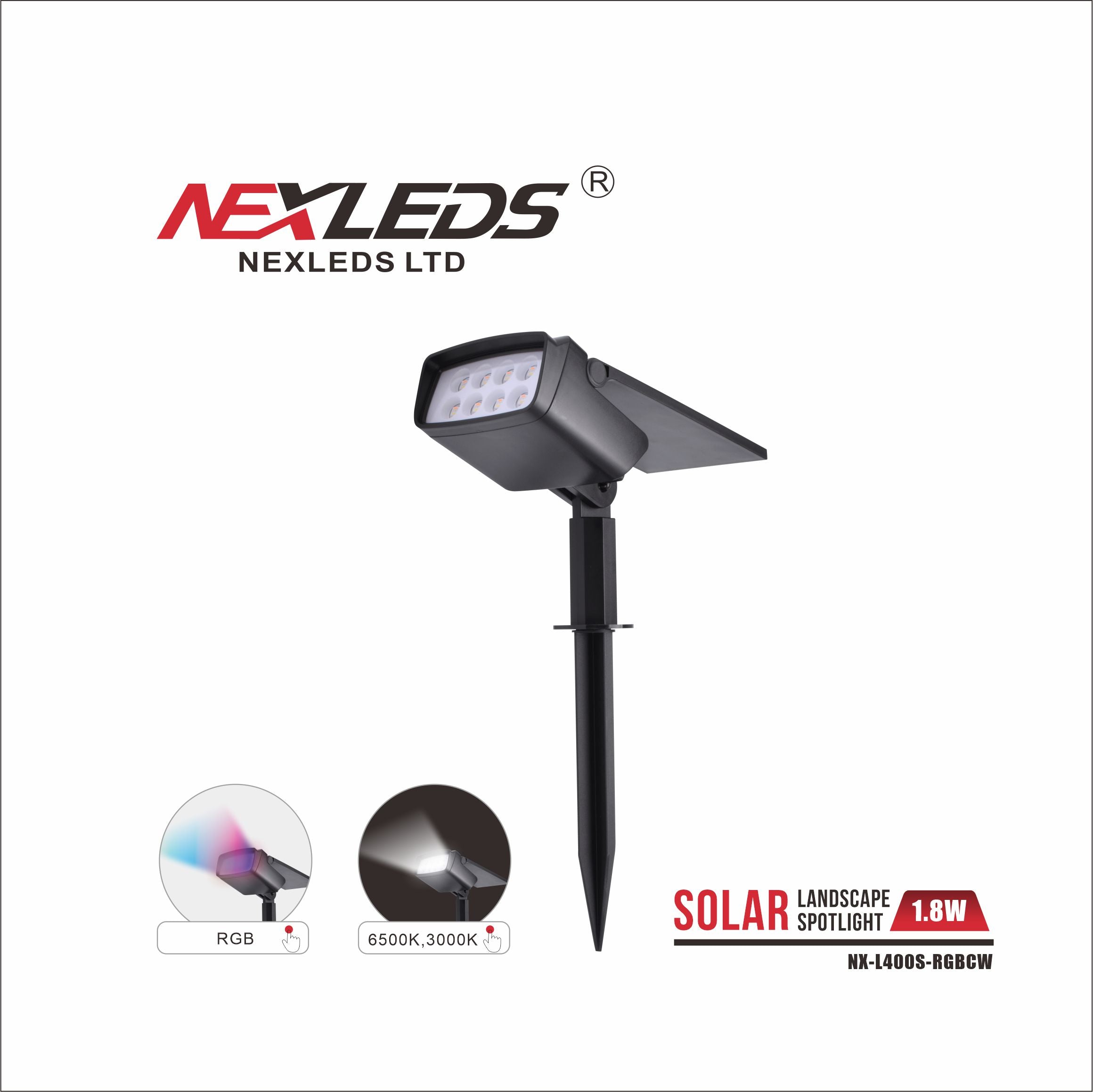 NEXLEDS Solar Landscape Spotlight